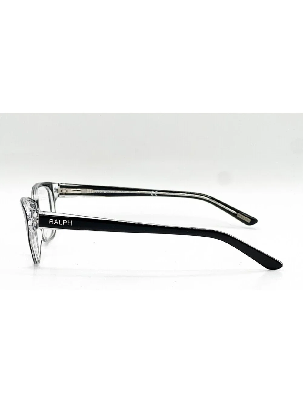Ralph Lauren RA 7020 541 Polished Black Transparent Eyeglass Frames 52-16-135